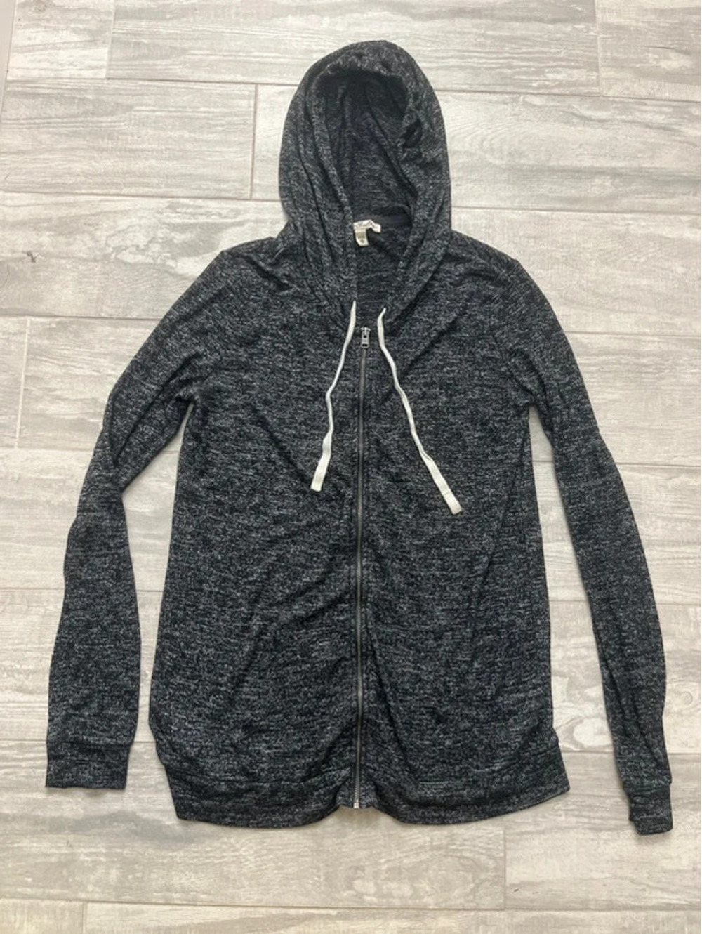 Express Dark Gray/Black Hoodie Sweatshirt